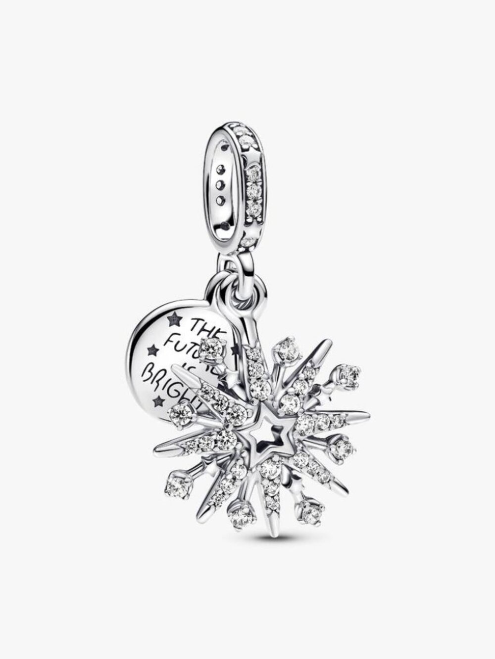 Pandora Sparkling Firework Double Dangle Charm